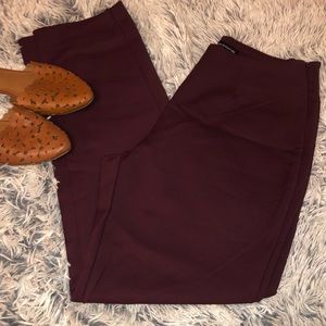 LUXE maroon pants